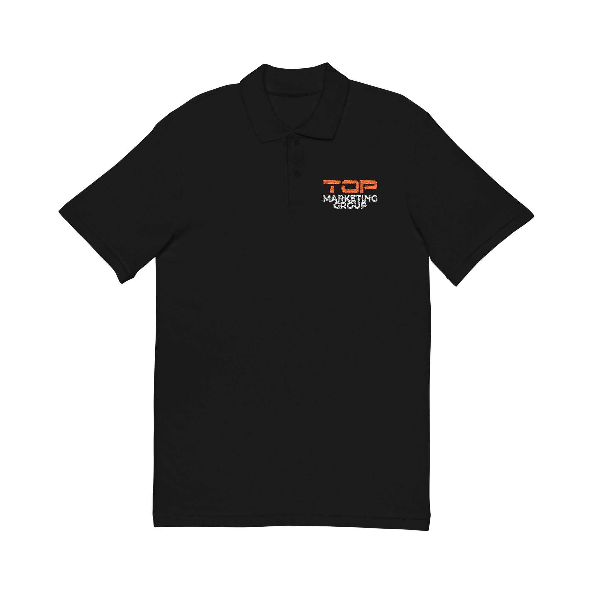 Unisex Pique Polo Shirt (Embroidery) - Black