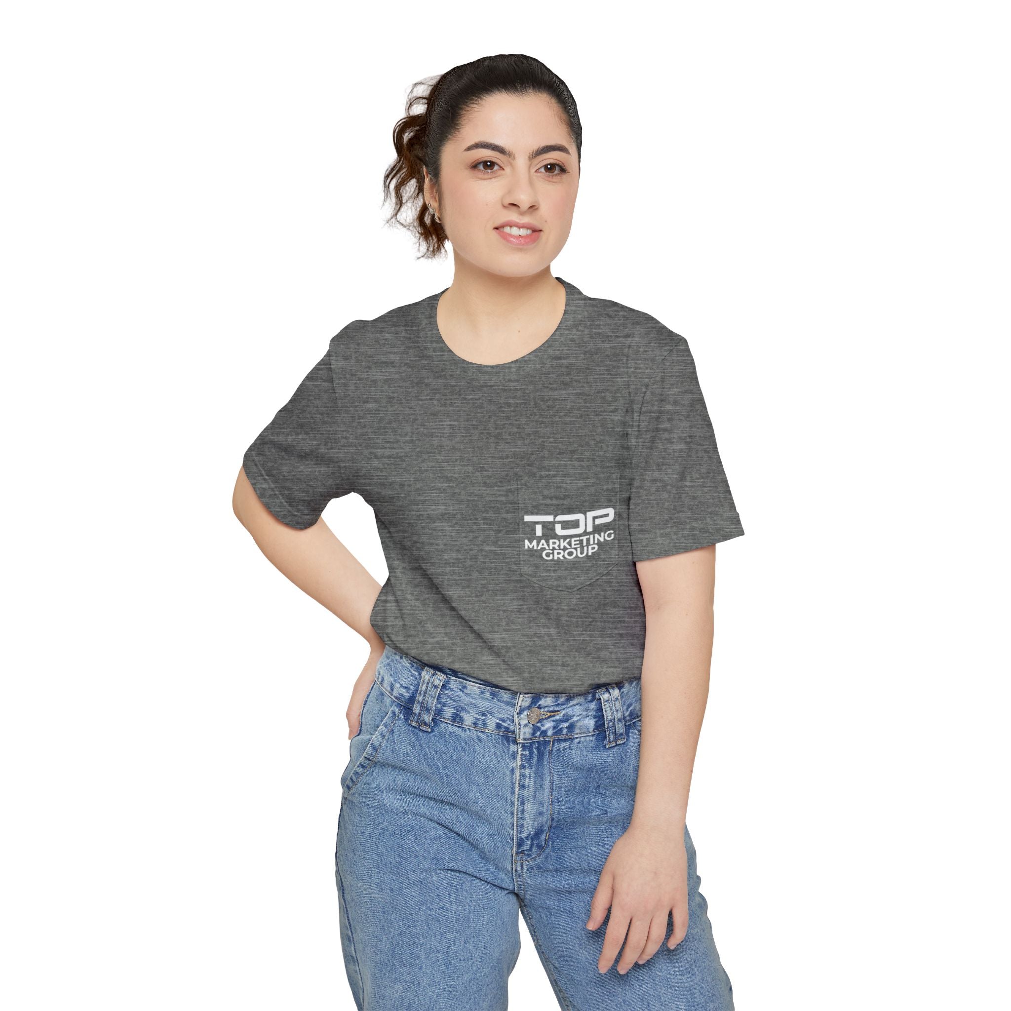 Unisex TOP Logo Pocket T-shirt