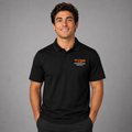 Unisex Pique Polo Shirt (Embroidery) - Black