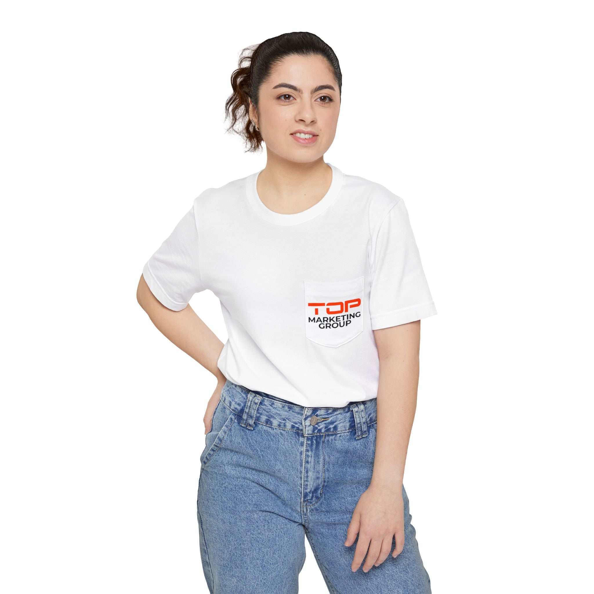 Unisex TOP Logo Pocket T-shirt