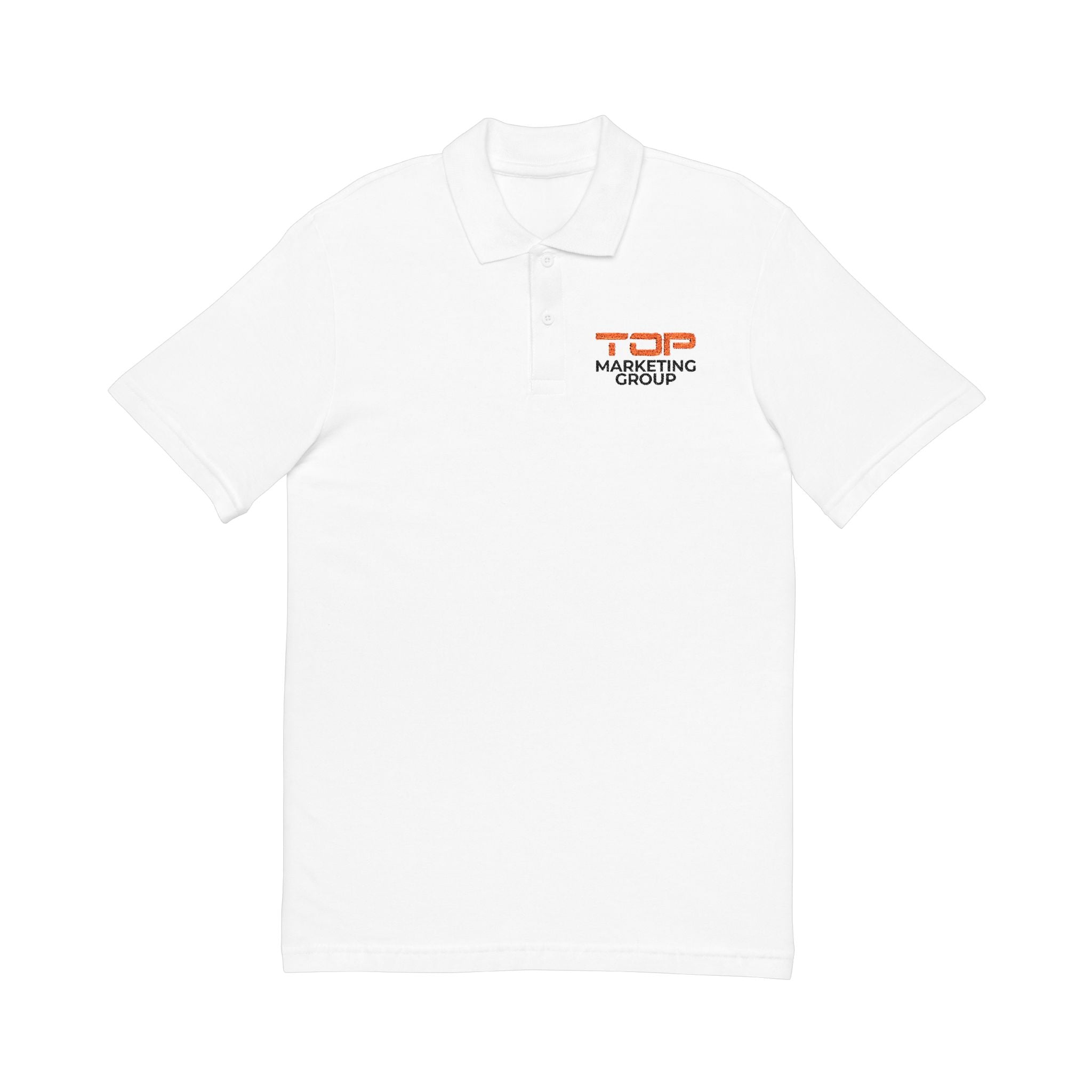 Unisex Pique Polo Shirt (Embroidery) - White