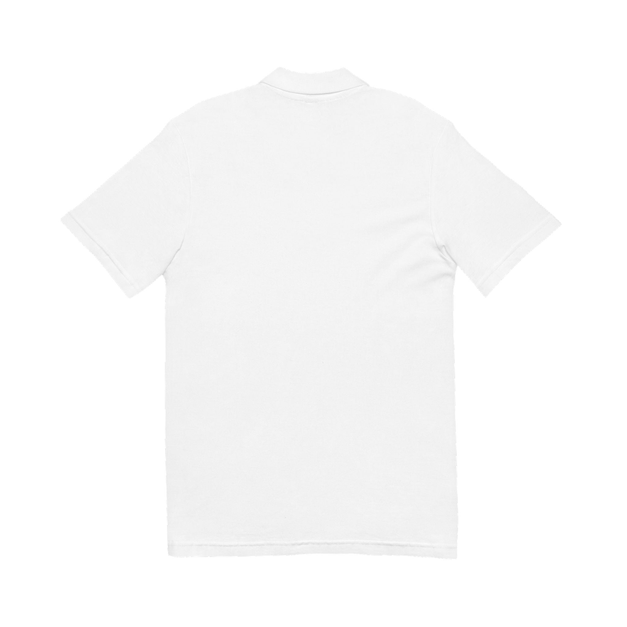 Unisex Pique Polo Shirt (Embroidery) - White