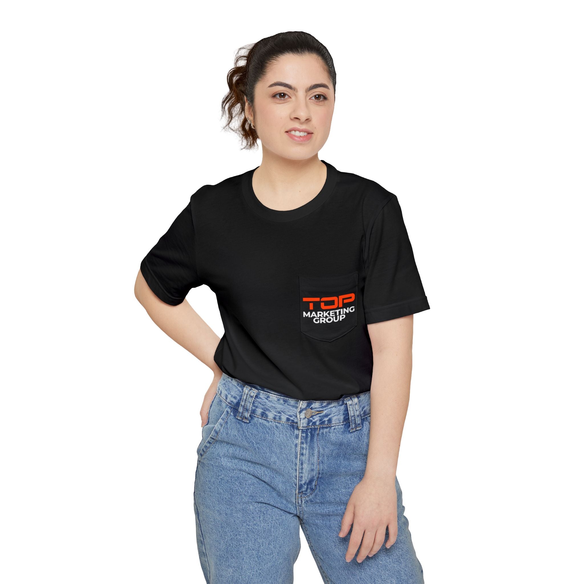 Unisex TOP Logo Pocket T-shirt